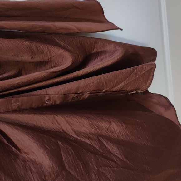 NWOT Steve Madden Elegant Brown Shirt Dress - Picture 5 of 7